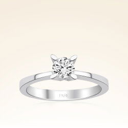 G Renk 0,40 Karat HRD Sertifikalı Tektaş Pırlanta Yüzük - 1