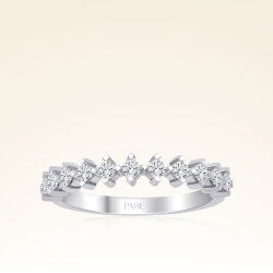 0,40 Karat Pırlanta Yarımtur Yüzük - 1