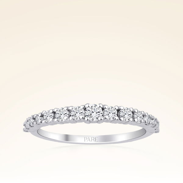 0,40 Karat Pırlanta Yarımtur Yüzük - Pare Pırlanta