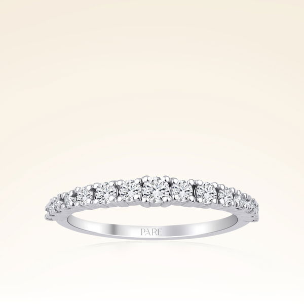 0,40 Karat Pırlanta Yarımtur Yüzük - Pare Pırlanta