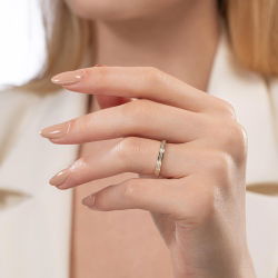 0,40 Karat Pırlantalı Tamtur Kadın Alyans - 2