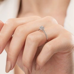 0,40 Karat Tektaş Pırlanta Yüzük - 5