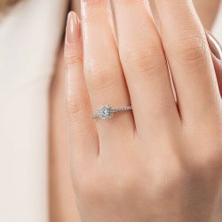 0,40 Karat Tektaş Pırlanta Yüzük - 4