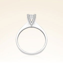 G Renk 0,40 Karat HRD Sertifikalı Tektaş Pırlanta Yüzük - 3