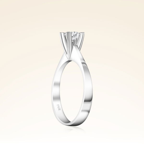 G Renk 0,40 Karat HRD Sertifikalı Tektaş Pırlanta Yüzük - Pare Pırlanta