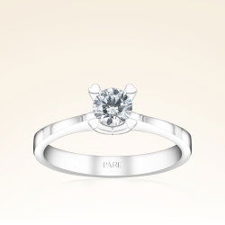 G Renk 0,40 Karat HRD Sertifikalı Tektaş Pırlanta Yüzük - 1