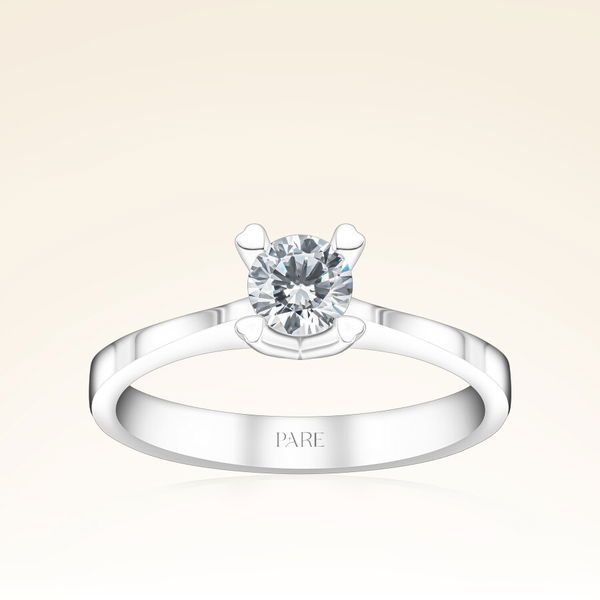 G Renk 0,40 Karat HRD Sertifikalı Tektaş Pırlanta Yüzük - Pare Pırlanta