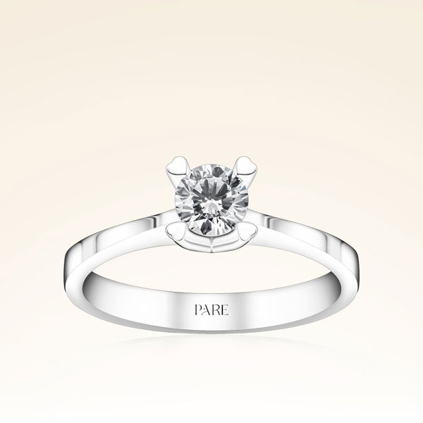 G Renk 0,40 Karat HRD Sertifikalı Tektaş Pırlanta Yüzük - Pare Pırlanta