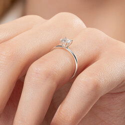 0,40 Karat Tektaş Pırlanta Yüzük - PR01360-H40 - 7