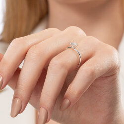 0,40 Karat Tektaş Pırlanta Yüzük - PR01360-H40 - 6