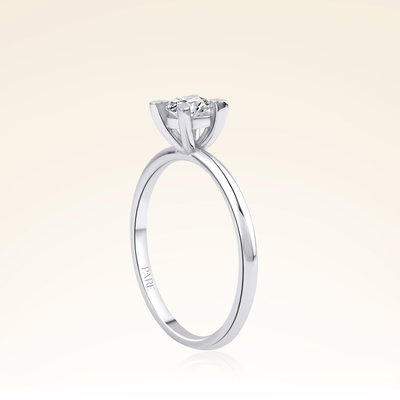 G Renk 0,40 Karat HRD Sertifikalı Tektaş Pırlanta Yüzük - Pare Pırlanta