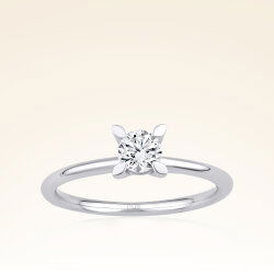 G Renk 0,40 Karat HRD Sertifikalı Tektaş Pırlanta Yüzük - 1