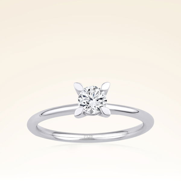 G Renk 0,40 Karat HRD Sertifikalı Tektaş Pırlanta Yüzük - Pare Pırlanta