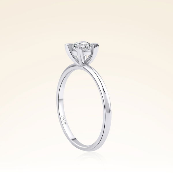 G Renk 0,40 Karat HRD Sertifikalı Tektaş Pırlanta Yüzük - Pare Pırlanta