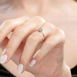 0,40 Karat Tektaş Pırlanta Yüzük - 4