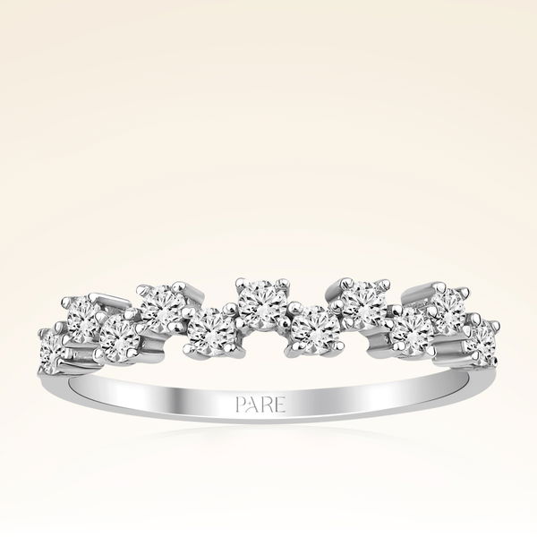 0,40 Karat Yarımtur Pırlanta Yüzük - Pare Pırlanta