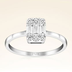 0,41 Karat Baget Pırlanta Yüzük - PR00079 - 1