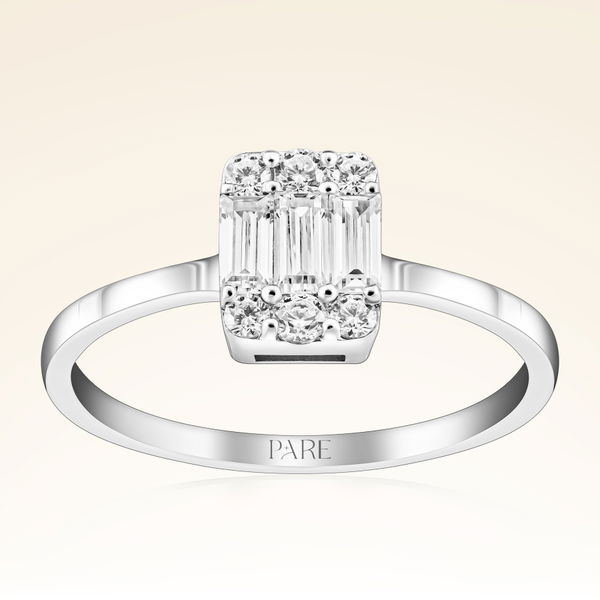 0,41 Karat Baget Pırlanta Yüzük - Pare Pırlanta