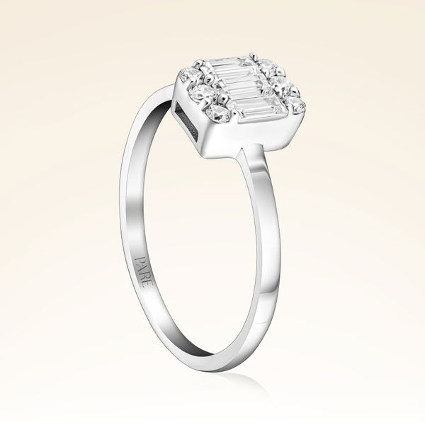 0,41 Karat Baget Pırlanta Yüzük - Pare Pırlanta