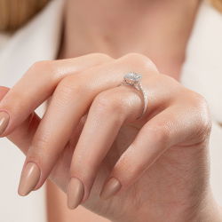 0,41 Karat Baget Pırlanta Yüzük - PR01116 - 3