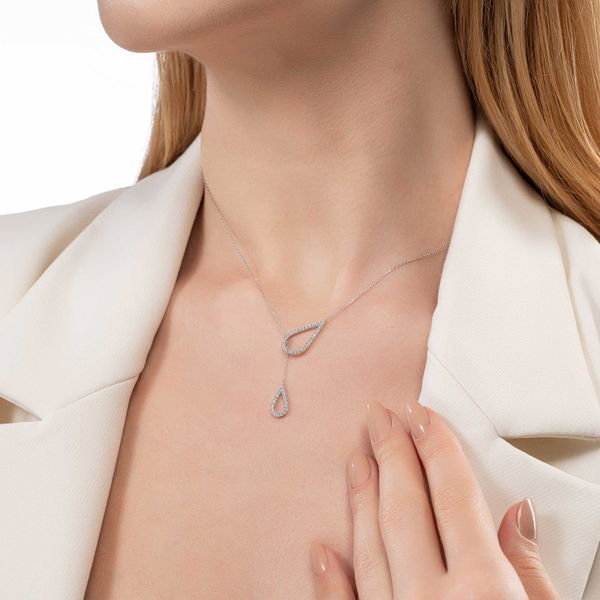 0,41 Karat Fantezi Pırlanta Kolye - Pare Pırlanta