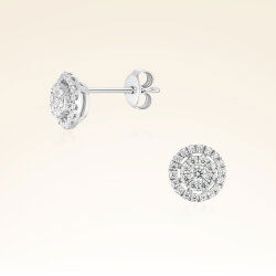 0,41 Karat Fantezi Pırlanta Küpe - 1