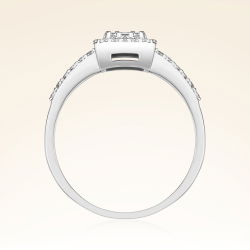 0,42 Karat Kolu Taşlı Baget Pırlanta Yüzük - PR00196 - 3