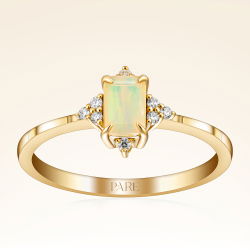 0,42 Karat Pırlantalı Opal Yüzük - PR01146 - 1