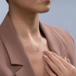 0,42 Karat Tektaş Pırlanta Kolye - PR00492 - 3