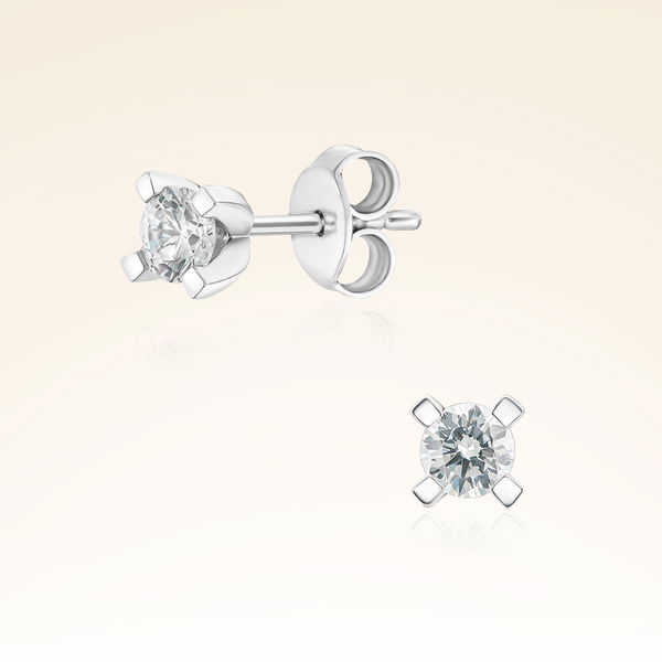 0,42 Karat Tektaş Pırlanta Küpe - Pare Pırlanta