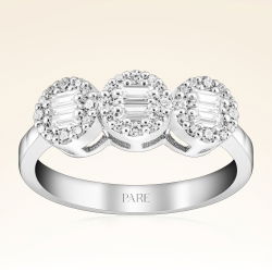 0,43 Karat Baget Pırlanta Yüzük - PR00188 - 1