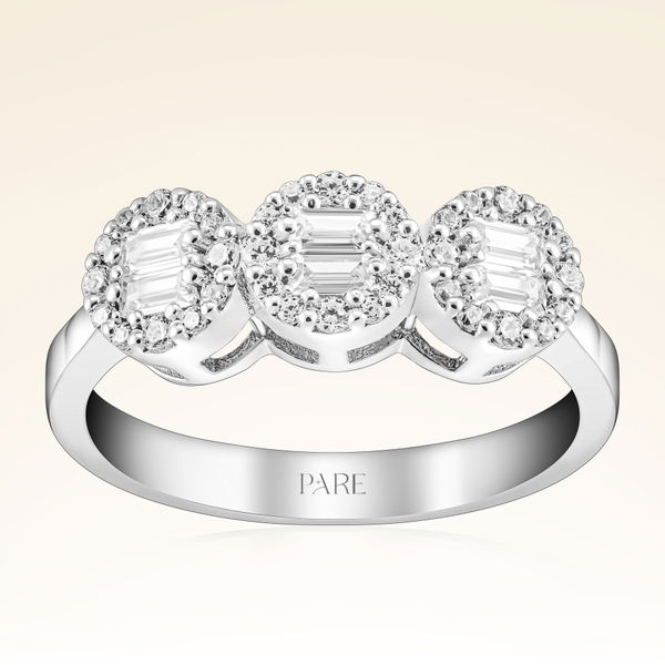 0,43 Karat Baget Pırlanta Yüzük - Pare Pırlanta