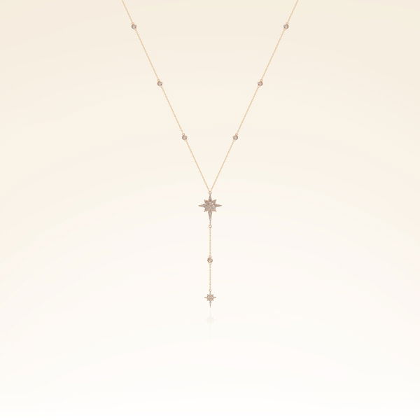 0,43 Karat Pırlantalı Yıldız Trend Kolye - Pare Pırlanta