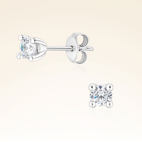 0,43 Karat Tektaş Pırlanta Küpe - Pare Pırlanta