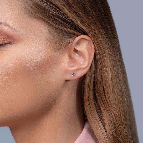 0,43 Karat Tektaş Pırlanta Küpe - Pare Pırlanta