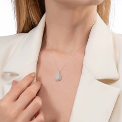 0,44 Karat Fantezi Pırlanta kolye - PR01353 - 3