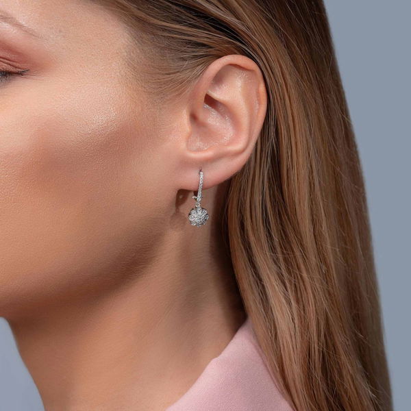 0,44 Karat Fantezi Pırlanta Küpe - Pare Pırlanta