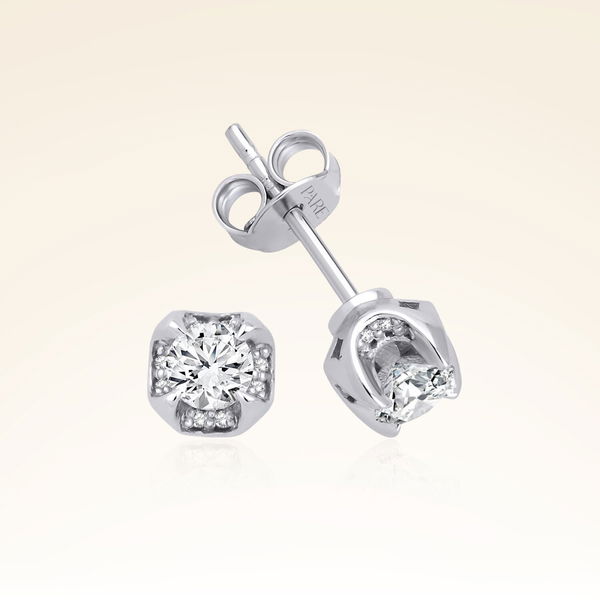 0,44 Karat Pırlantalı Fantezi Küpe - Pare Pırlanta