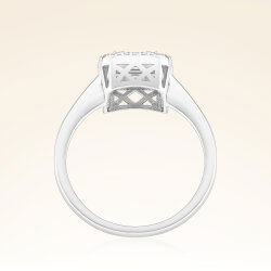 0,45 Karat Baget Pırlanta Yüzük - 3