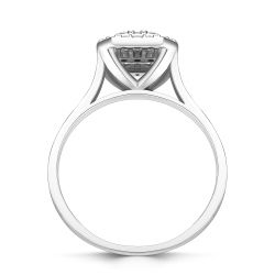 0,45 Karat Baget Pırlanta Yüzük - PR00608 - 3