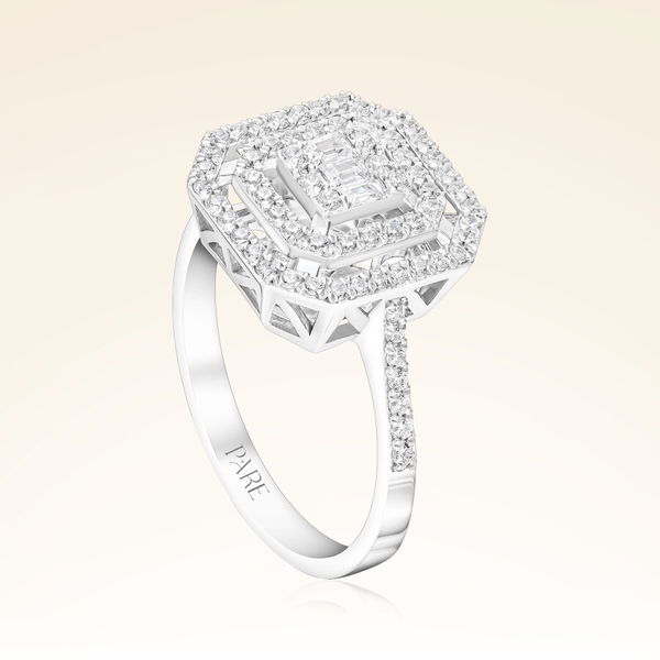 0,45 Karat Baget Pırlanta Yüzük - Pare Pırlanta