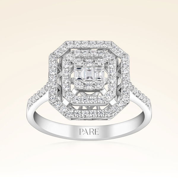 0,45 Karat Baget Pırlanta Yüzük - Pare Pırlanta