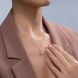 0,45 Karat Fantezi Pırlanta Kolye - 2