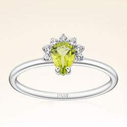 0,45 Karat Peridot Pırlanta Yüzük - PR01130 - 1