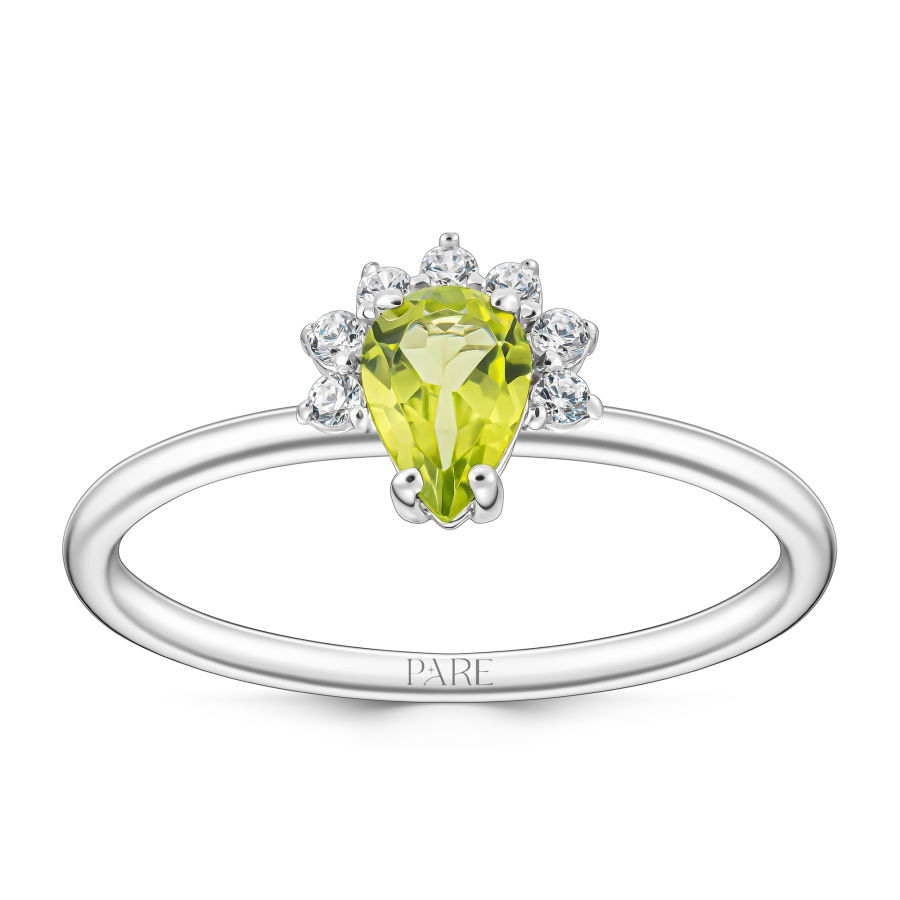 0,45 Karat Peridot Pırlanta Yüzük - PR01130 - 1