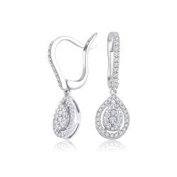 0,45 Karat Pırlantalı Damla Küpe - PR01316 - 2