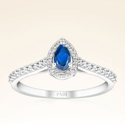 0,45 Karat Safir Pırlanta Yüzük - PR00642 - 1