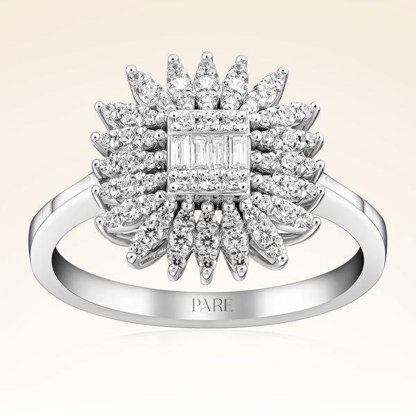 0,46 Karat Baget Pırlanta Yüzük - Pare Pırlanta