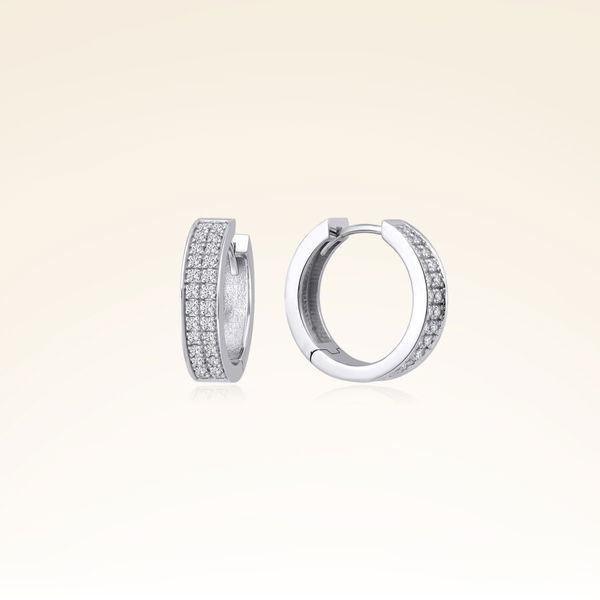 0,46 Karat Pırlanta Halka Küpe - Pare Pırlanta