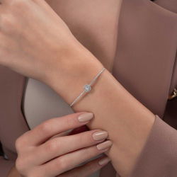 0,47 Karat Baget Pırlanta Bileklik - PR00434 - 2